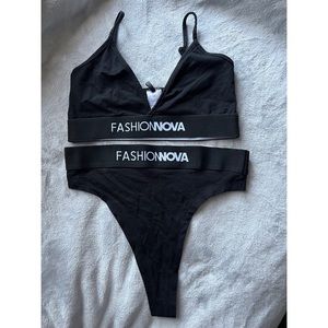 Bralette and thong set